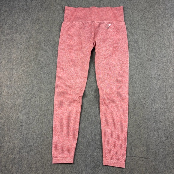 Gymshark Women's Vital Seamless Leggings Size Small Pink Training Athletic Coral - Picture 3 of 10